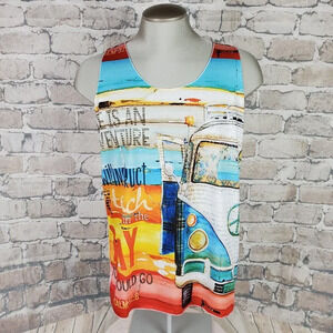 2/$25 Mao Mao Muscle Tee Psalms 32 Peace Van Size  Large